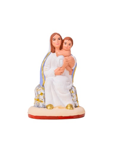 Santon Sainte vierge assise et l'enfant Jésus Collection 7cm Nouveauté 2024