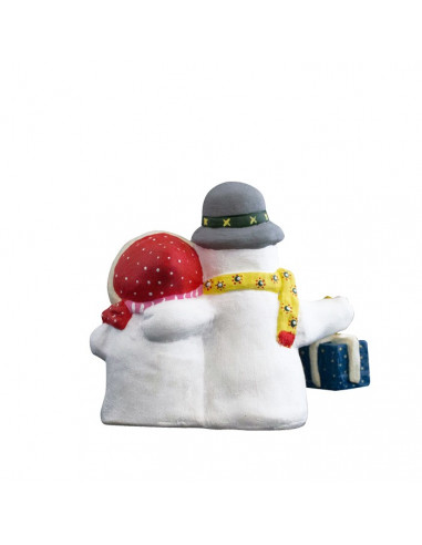 Santon de Provence Couple bonhomme de neige Collection 7cm